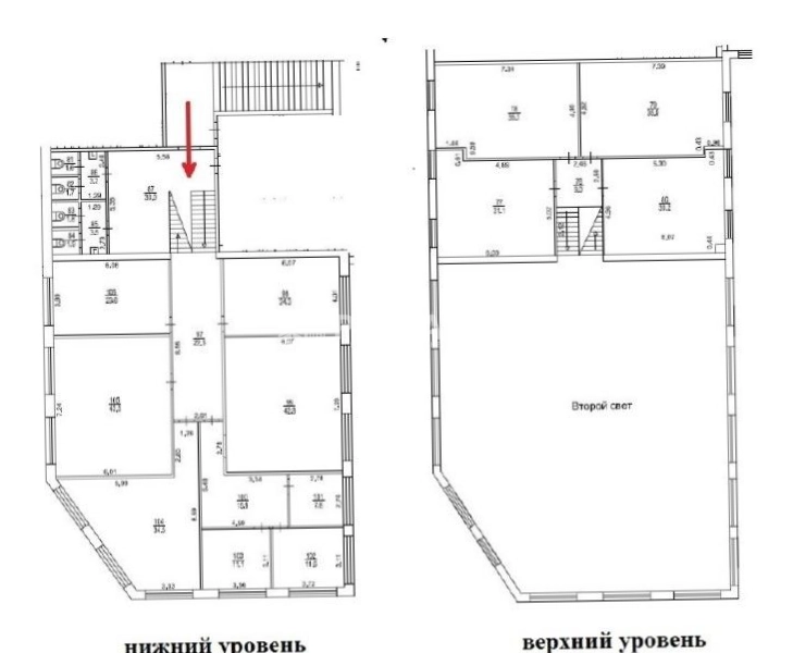 Офис Водники, строение 2 площадью 422 квадратных метров