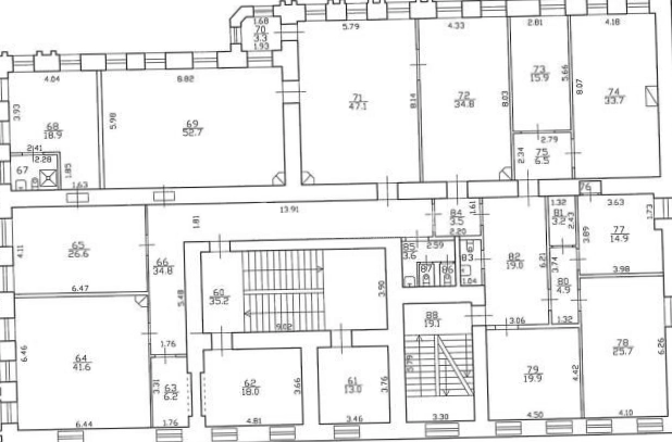 Здание целиком Большая Зеленина, 43-43а площадью 2851 квадратных метров