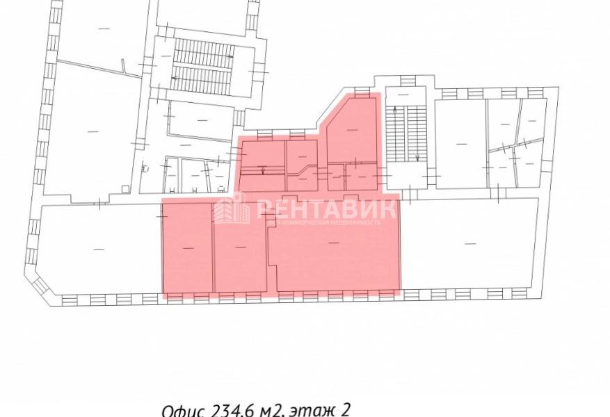 Офис Рассвет площадью 231 квадратных метров