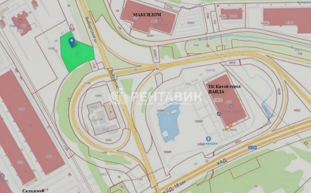 Фото земельного участка по адресу г Санкт-Петербург, поселок Парголово, Выборгское шоссе, д 362