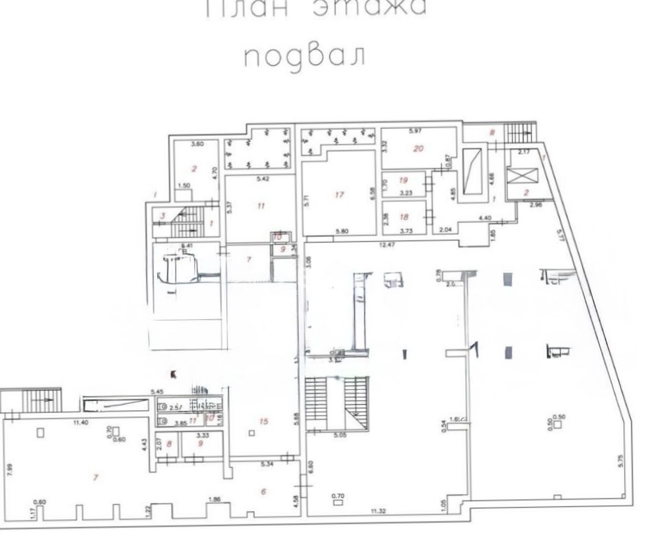 Помещение свободного назначения Европа на Народного Ополчения площадью 3027 квадратных метров