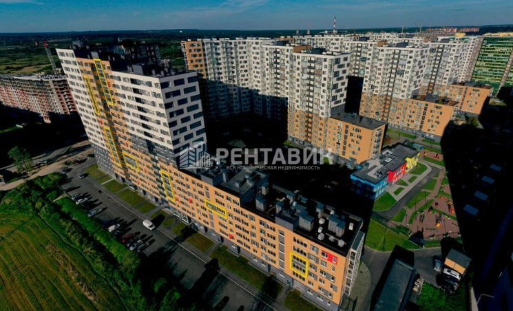 фасад дома, здание по адресу Ленинградская обл, г Мурино, Ручьевский пр-кт, д 13