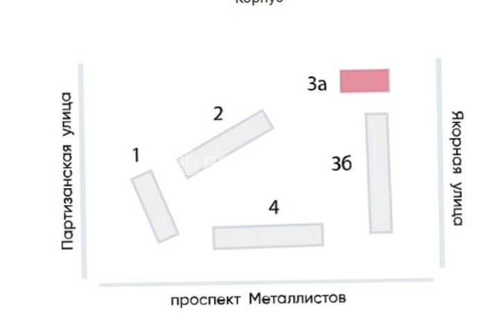 Помещение свободного назначения Большая Охта площадью 90 квадратных метров