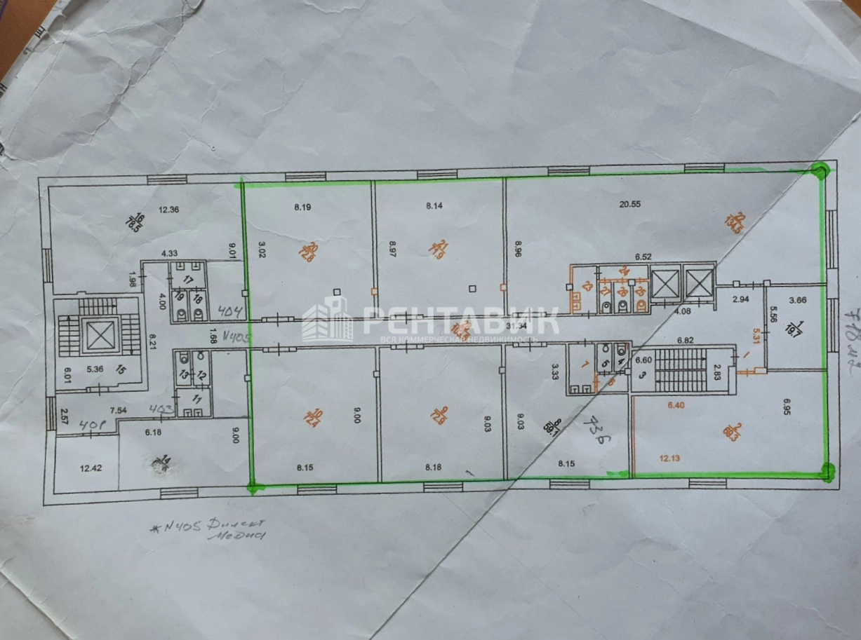 Офис Островная, 2 площадью 1597 квадратных метров