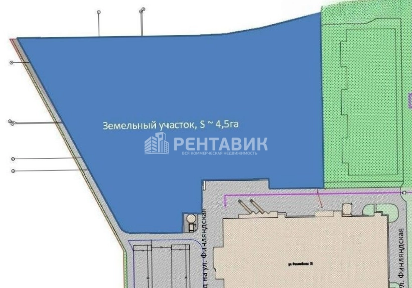 Фото земельного участка по адресу г Санкт-Петербург, г Колпино, ул Финляндская, д 36