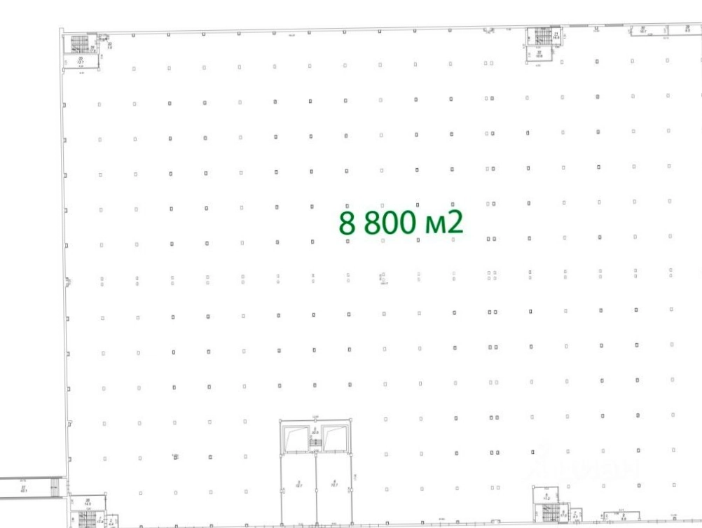 Склад Рябиновая, 53с2 площадью 3500 квадратных метров
