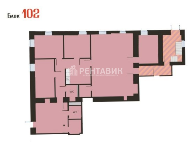 Офис Нега площадью 1163 квадратных метров