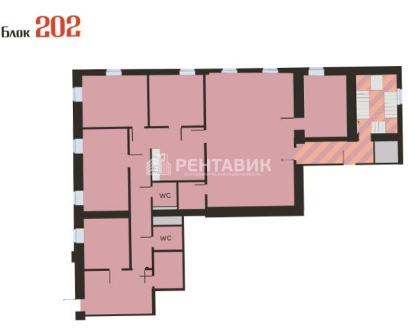 Офис Нега площадью 1163 квадратных метров