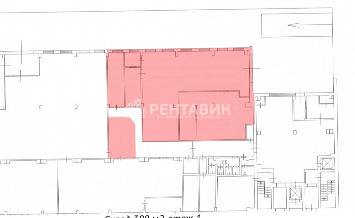 Склад Тореза, 68 Д площадью 810 квадратных метров