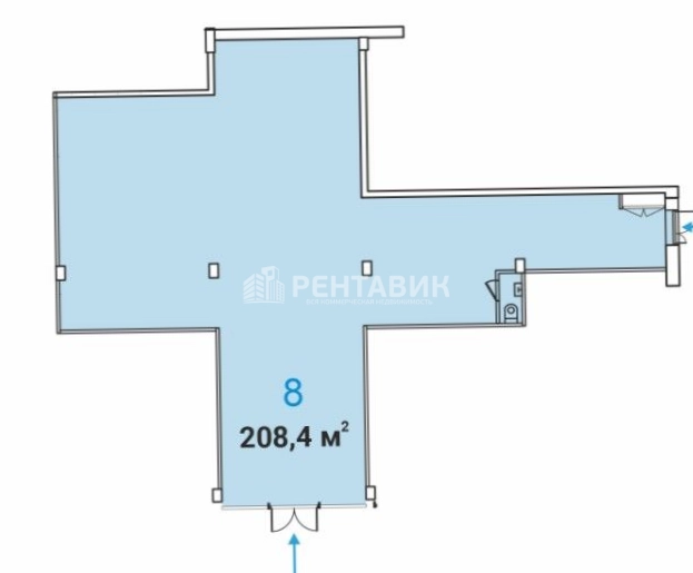 Торговая площадь Коровинское, 1А площадью 208 квадратных метров
