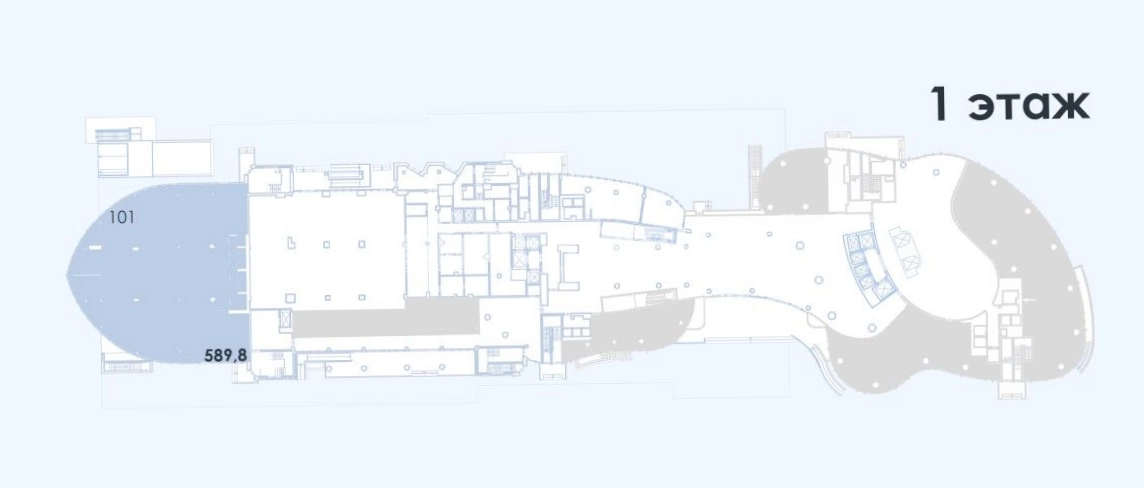 Офис Морская Столица площадью 589 квадратных метров