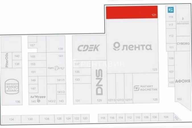 Помещение свободного назначения Дунай площадью 300 квадратных метров