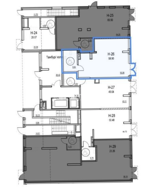 Помещение свободного назначения Ай ди Мурино 3 площадью 158 квадратных метров