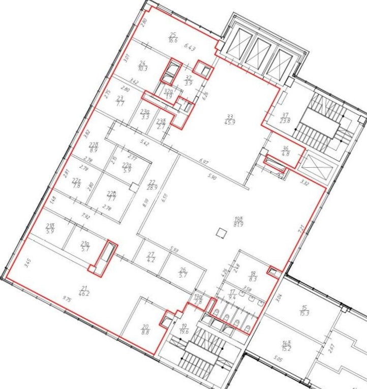 Офис Golden Gate / Голден Гейт площадью 1572 квадратных метров