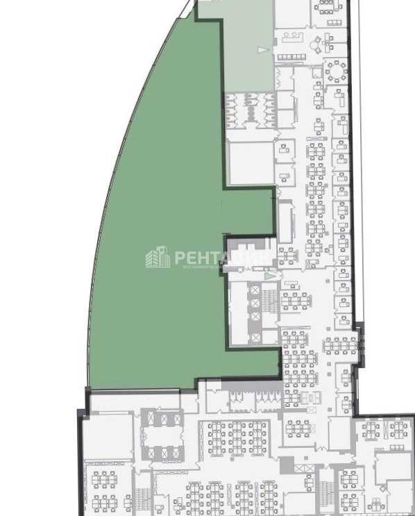 Офис Романов двор 2 площадью 2260 квадратных метров
