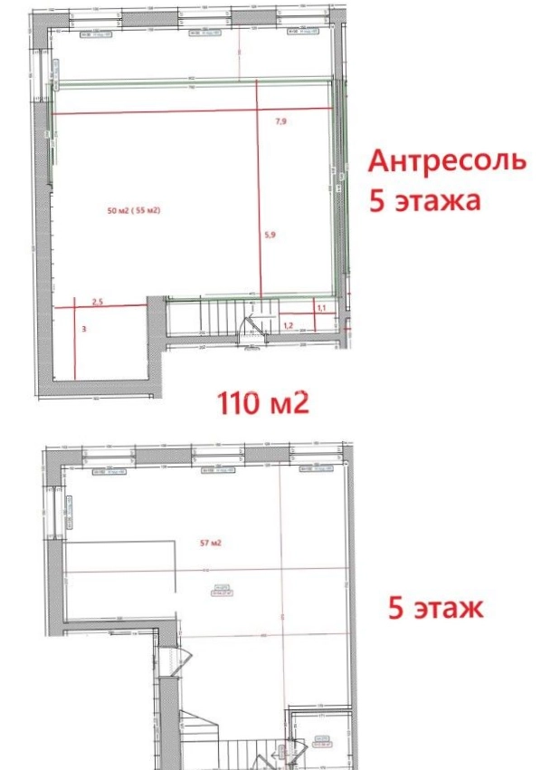 Офис Фридриха 46 площадью 110 квадратных метров