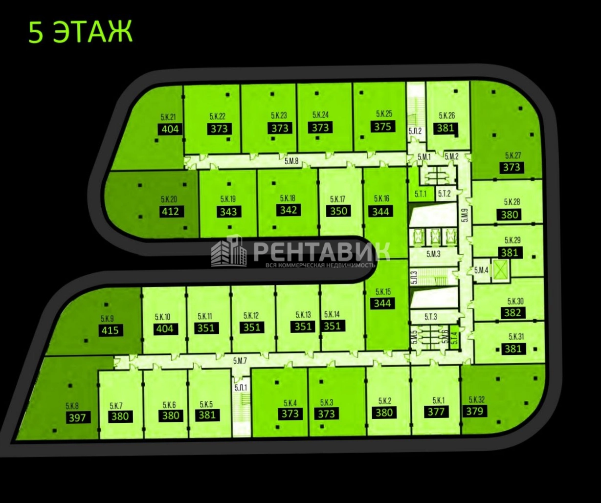 Офис Апсайд Теч Сколково, корпус Альфа площадью 2950 квадратных метров