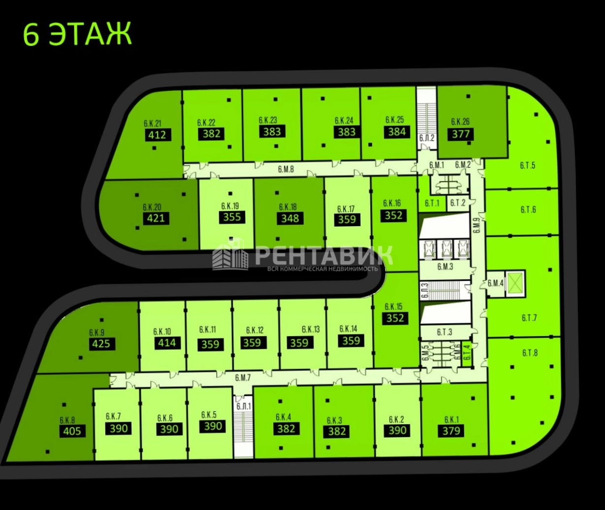 Офис Апсайд Теч Сколково, корпус Альфа площадью 8313 квадратных метров