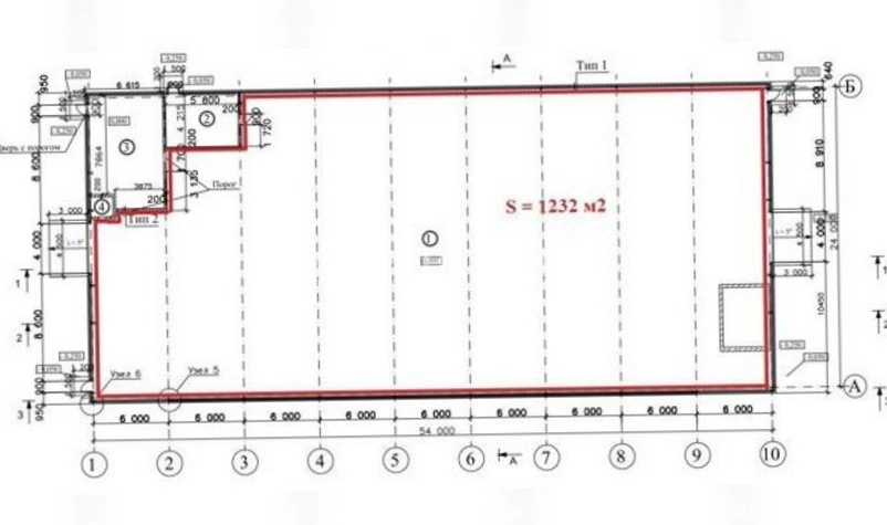 Склад Аннолово, 1-й Индустриальный, 3к5 площадью 1232 квадратных метров