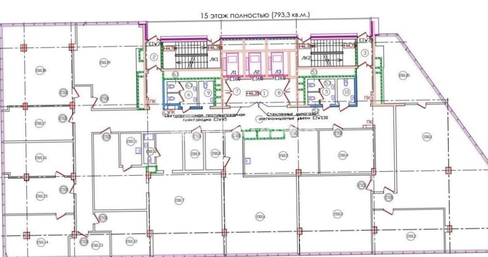 Офис Пулково Стар площадью 966 квадратных метров