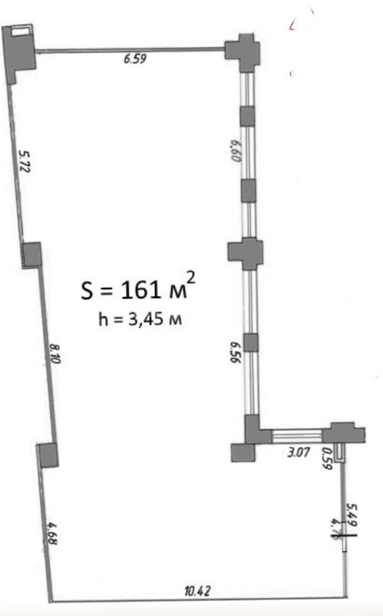 Офис Nevskij Plaza / Невский Плаза площадью 161 квадратных метров