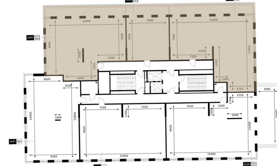 Офис Fili Residence / Фили Резиденс площадью 1057 квадратных метров