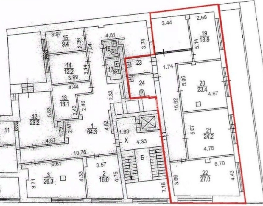 Офис Чайка Плаза 8 площадью 146 квадратных метров