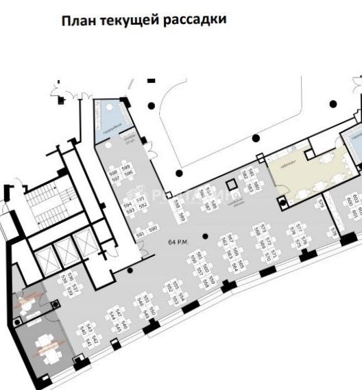 Офис Арбат Плаза площадью 595 квадратных метров
