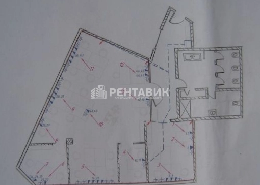 Офис Чистые Пруды площадью 190 квадратных метров