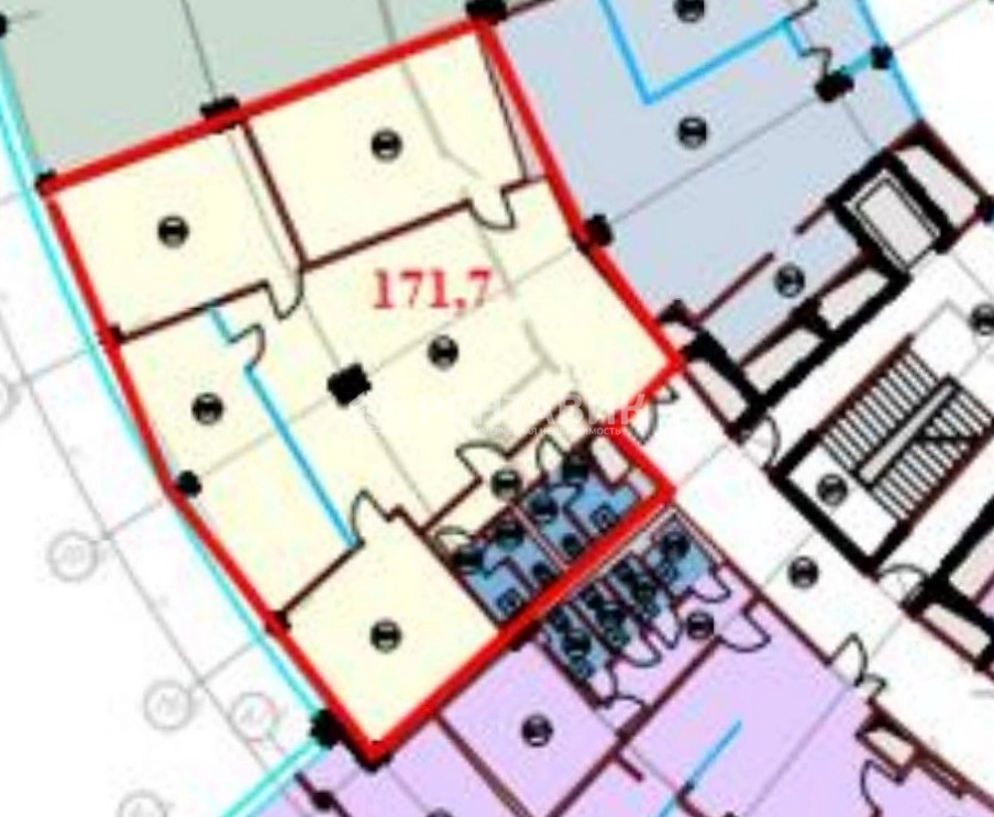 Офис Святогор 4 площадью 172 квадратных метров