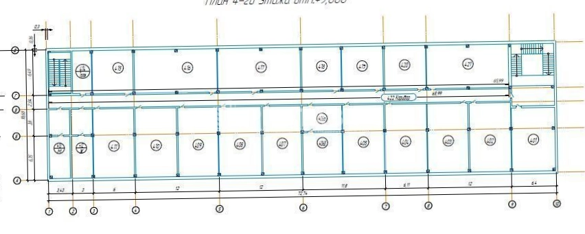 Офис Седова, 6а площадью 1200 квадратных метров