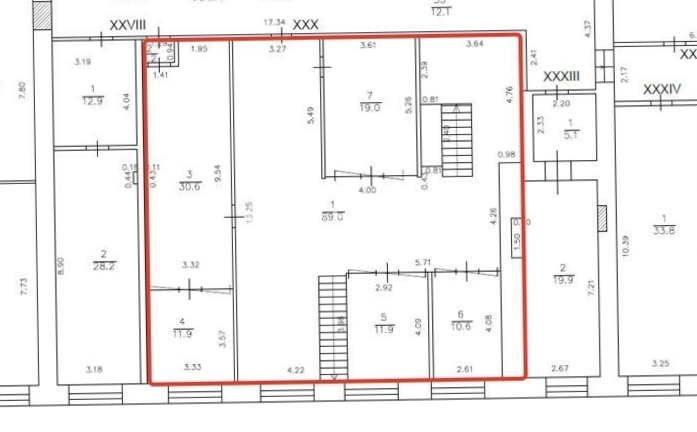 Офис Рябовская мануфактура, строение 3 площадью 236.4 квадратных метров