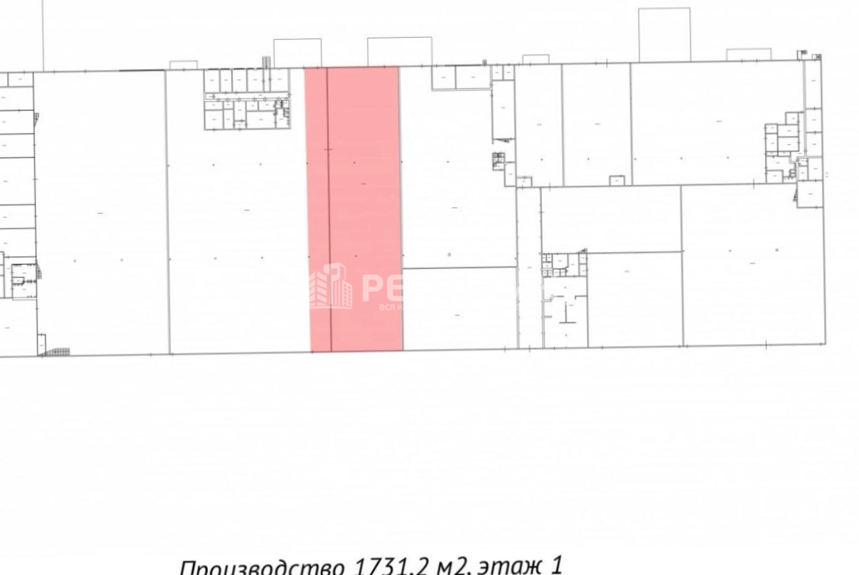 Производство Мебельная 5 площадью 1731 квадратных метров
