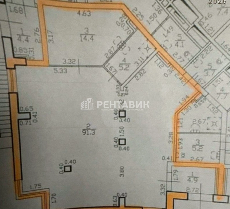Помещение свободного назначения Парфеновская, 9к1 площадью 119.5 квадратных метров