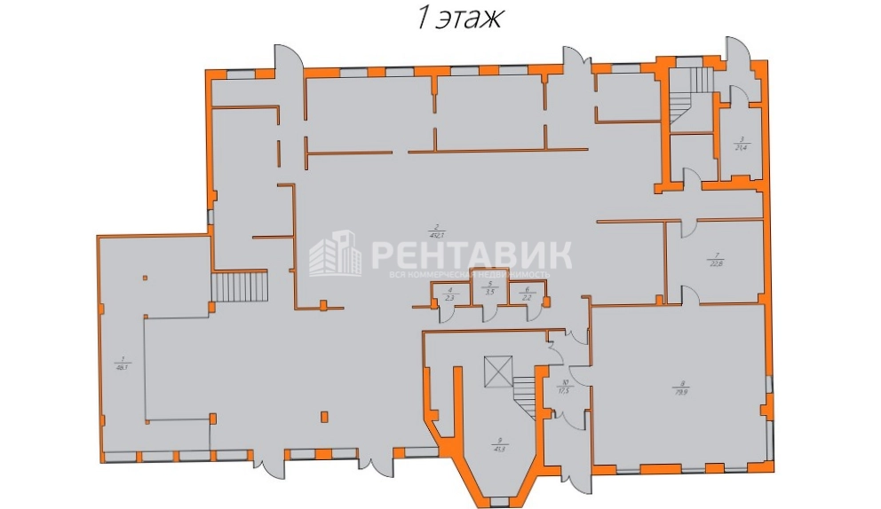 Здание целиком Реформа площадью 3140 квадратных метров