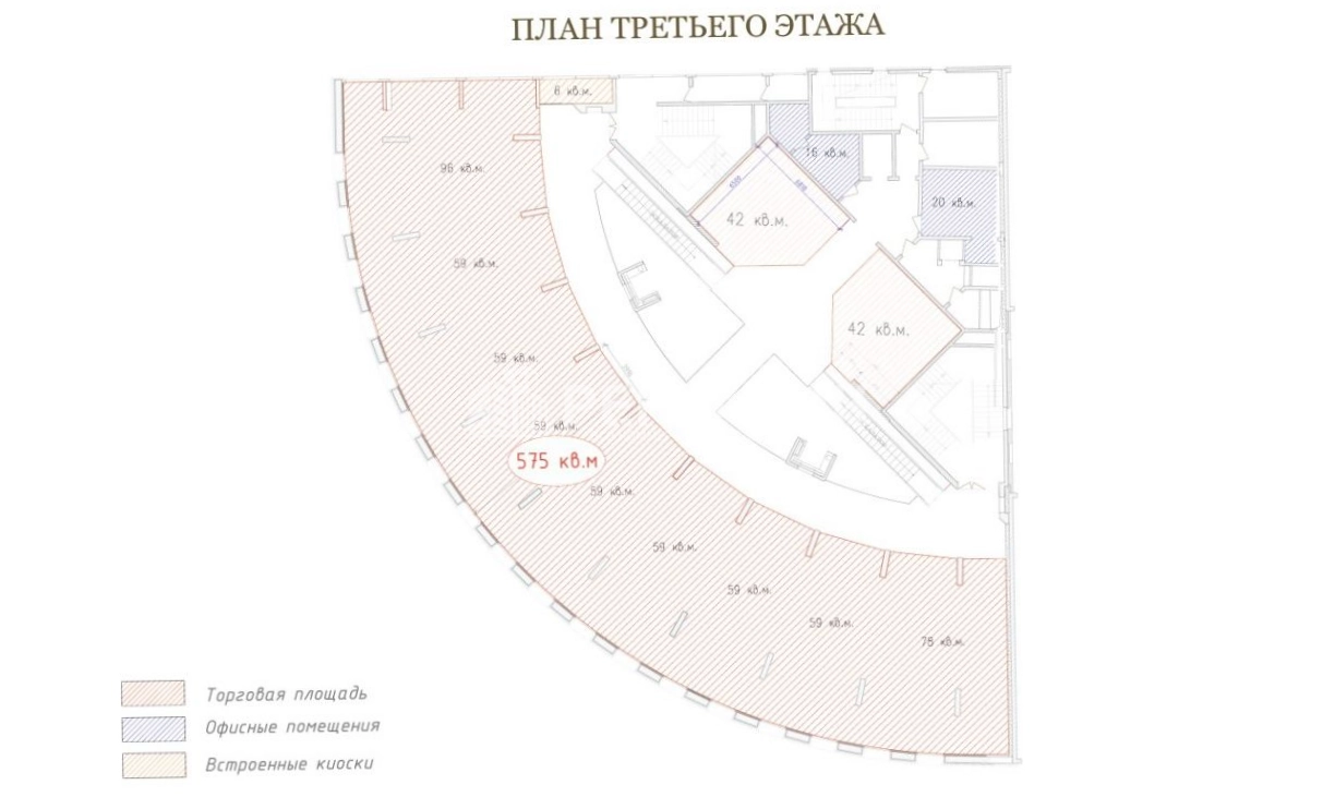 Торговая площадь Европа на Малом проспекте Петроградской Стороны площадью 657 квадратных метров