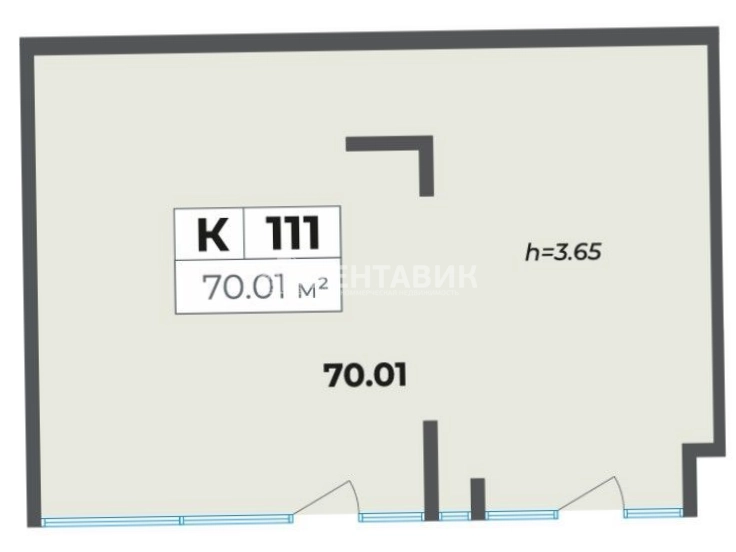 Помещение свободного назначения Лиговский 127 площадью 70 квадратных метров