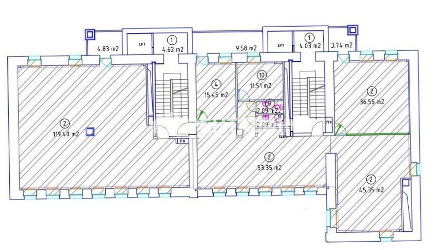 Офис Сретенка комплекс площадью 702.2 квадратных метров