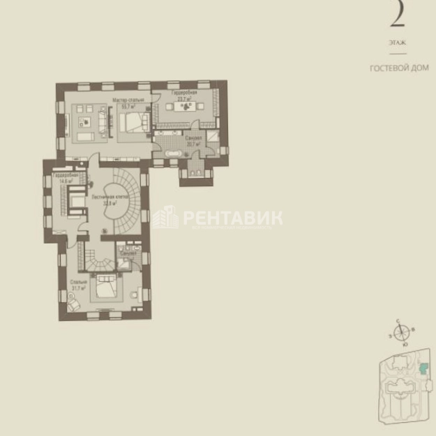 Здание целиком Орлово-Давыдковский, 2 площадью 2448 квадратных метров