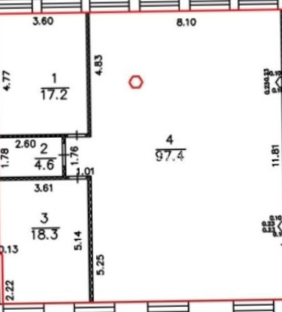 Офис Рябовская мануфактура, строение 4 площадью 658 квадратных метров