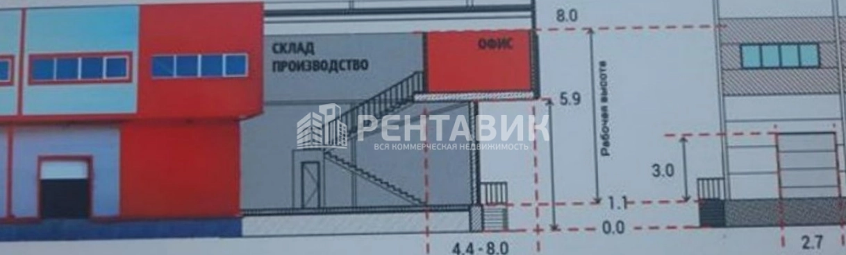 Склад Ломоносовский площадью 6000 квадратных метров