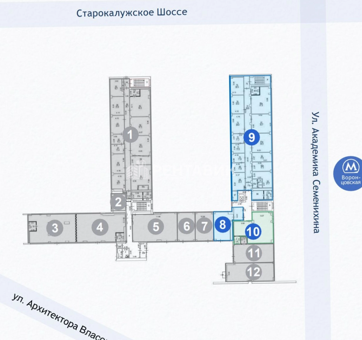 Офис Валлекс площадью 415.6 квадратных метров