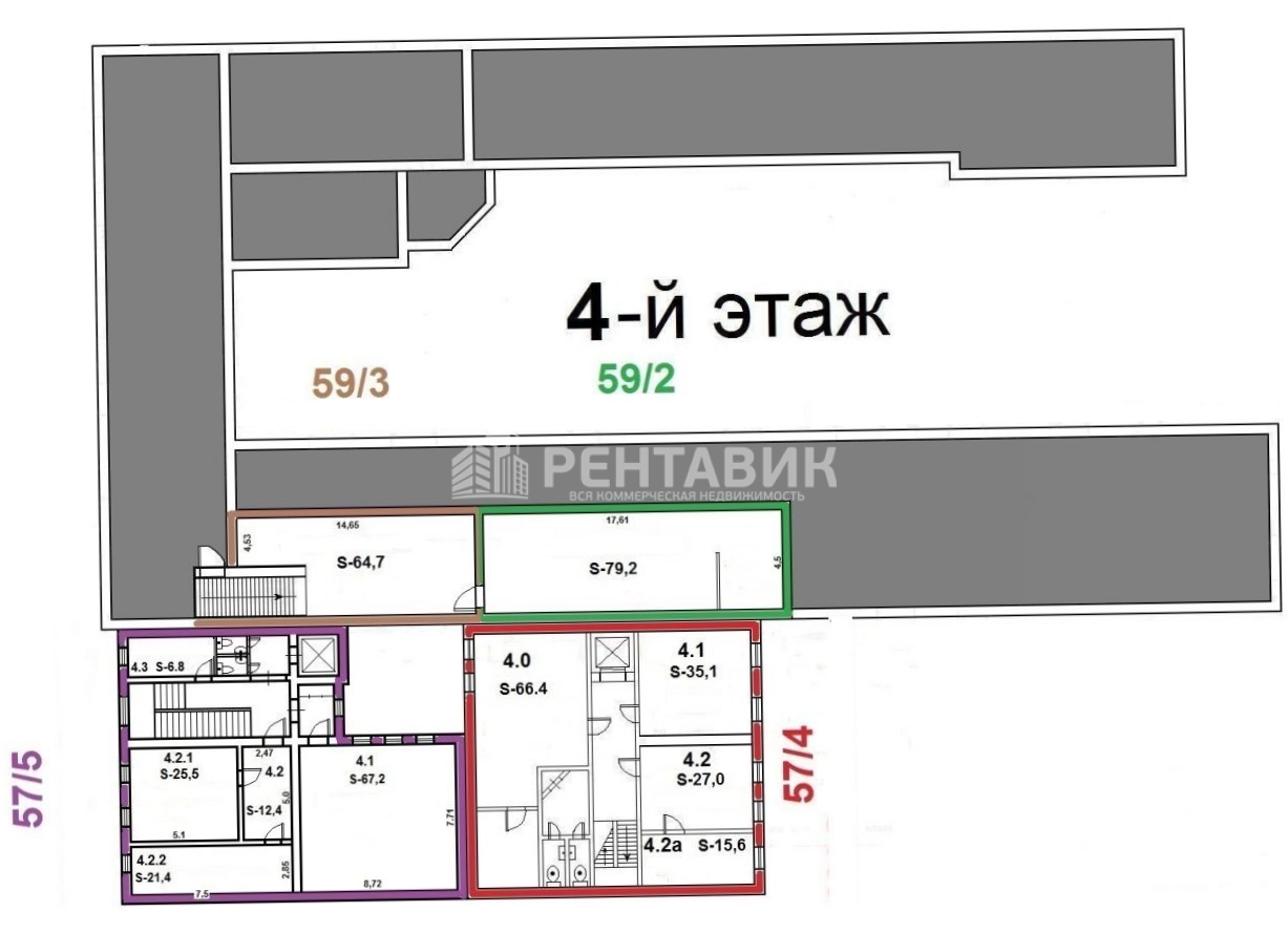 Здание целиком Лесная 59с2 площадью 5173 квадратных метров