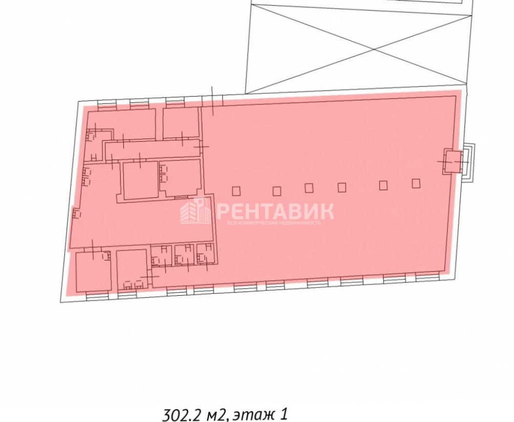 Общепит Рассвет площадью 302 квадратных метров