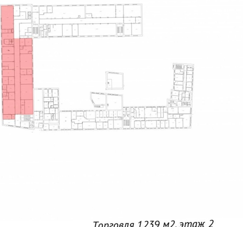 Торговая площадь Звенигородский площадью 1239 квадратных метров