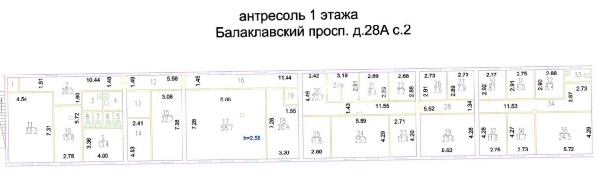 Здание целиком Балаклавский, 28Ас1, 2 площадью 2020.5 квадратных метров