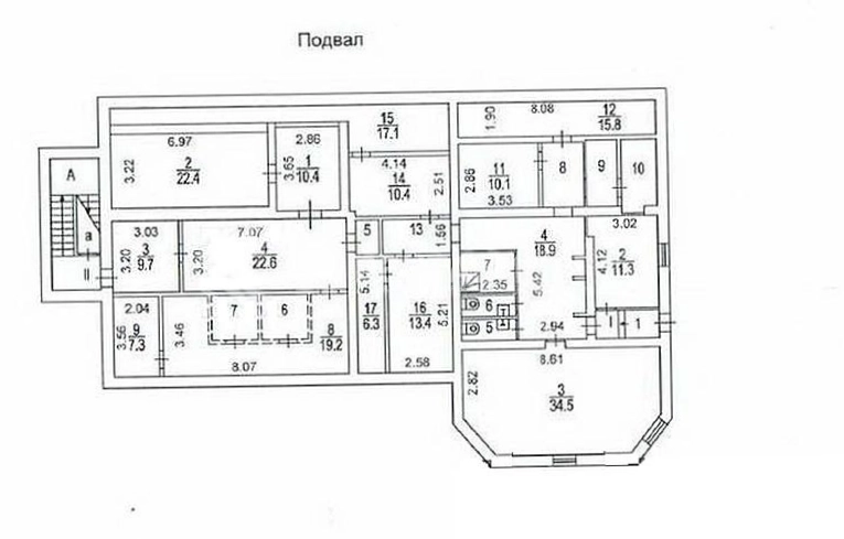 Здание целиком Троицкая 7с4 площадью 1260 квадратных метров