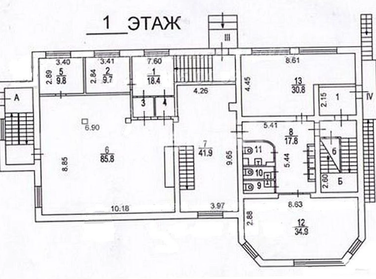Здание целиком Троицкая 7с4 площадью 1260 квадратных метров
