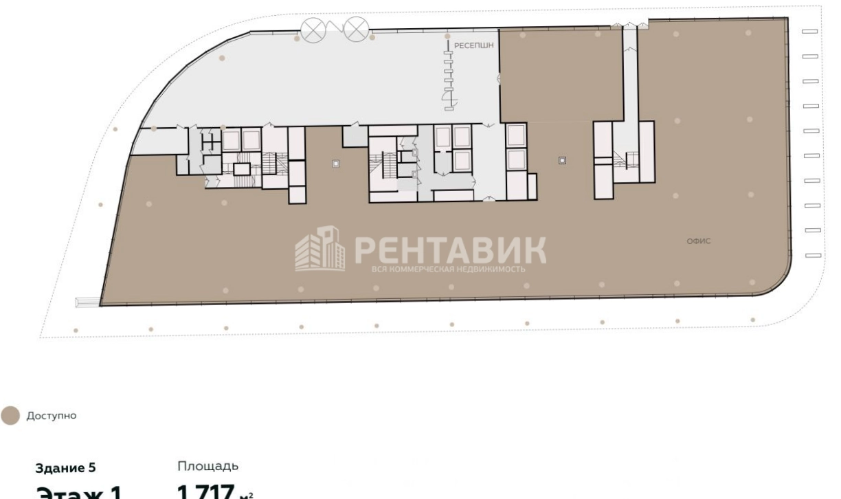 Здание целиком Сколково Парк, корпус 5 площадью 14965 квадратных метров