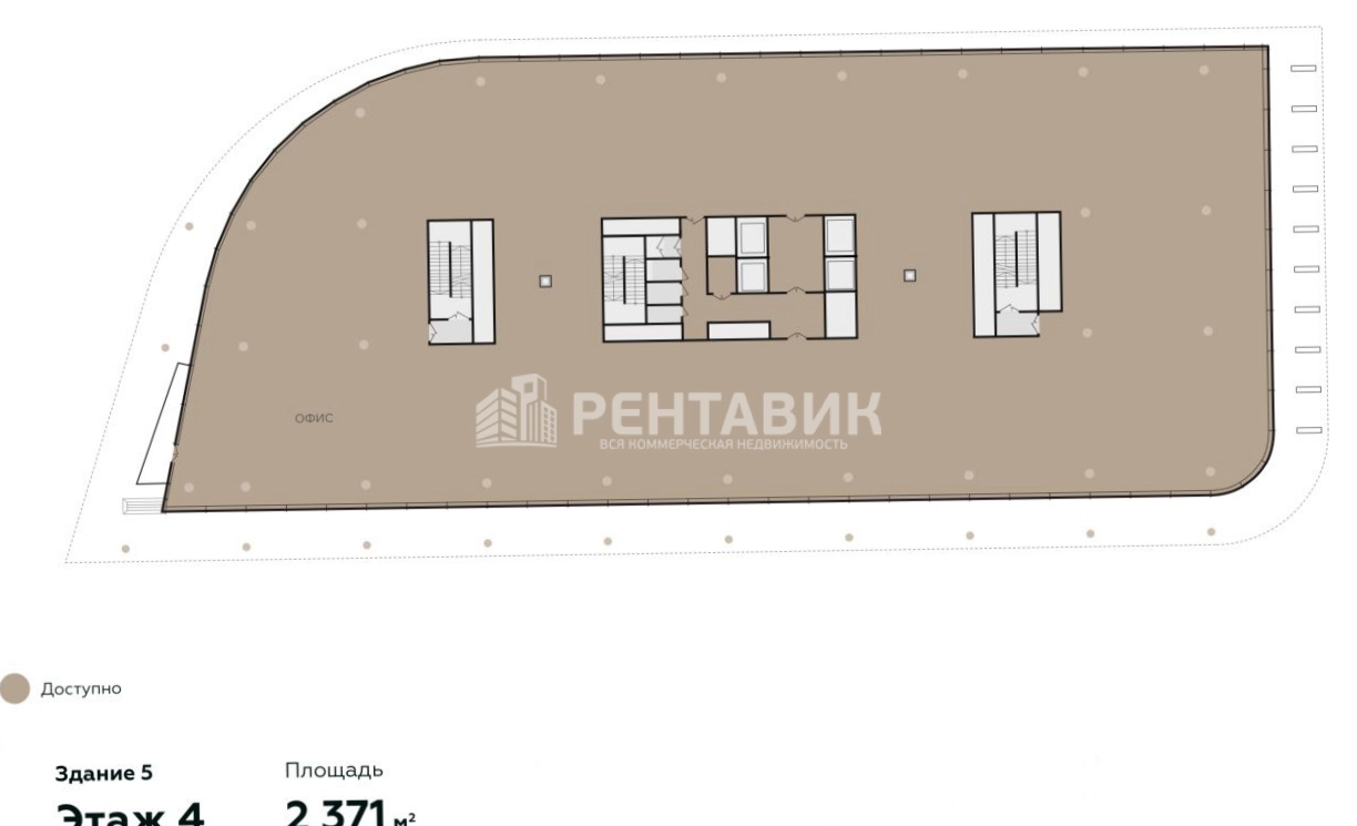 Офис Сколково Парк, корпус 5 площадью 9484 квадратных метров